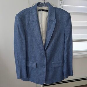 Zara Light Blue Women’s Blazer